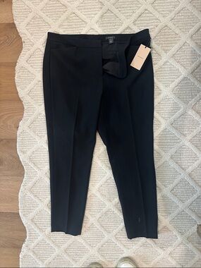 Halogen Black Slim Ankle-Length Trousers